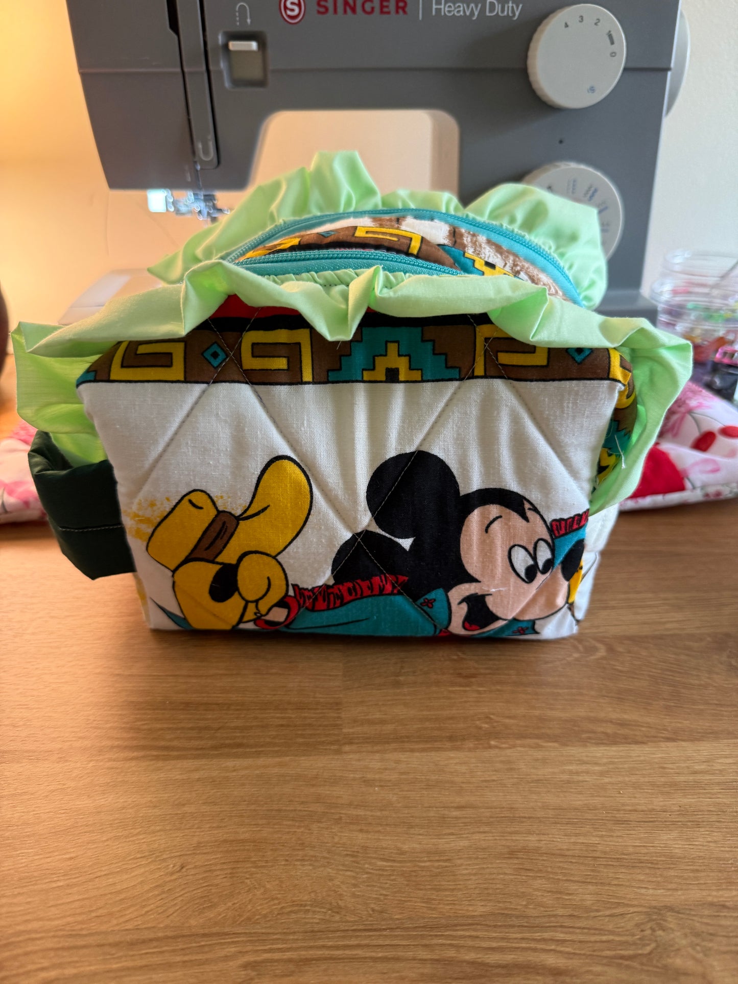 One-of-a-Kind Ride ’Em Cowboy Diaper Wipe Pouch | Ruffles, D-Ring & Double Pockets